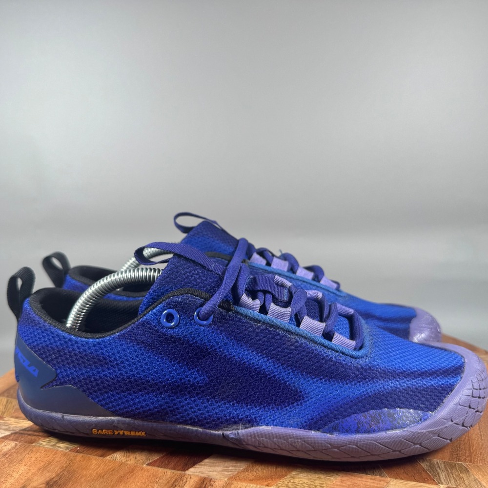 TSLA Bare Access Flex Women‎ Blue Purple Barefoot Trail Running Shoes Size 7